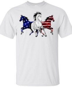 Horse American flag tank, hoodie, t shirt
