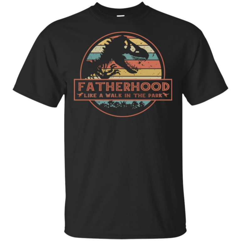 Fatherhood like a walk in the park shirt, vneck