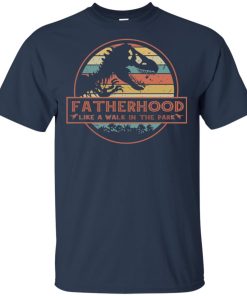 Fatherhood like a walk in the park shirt, vneck
