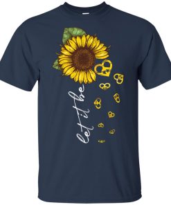 Sunflower let it be peace sign hoodie, t shirt