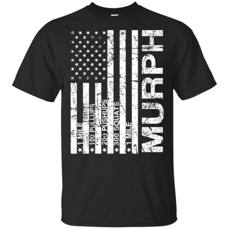 Murph challenge 1 mile 100 pullups 200 pushups 300 squats 1 mile hoodie, t shirt