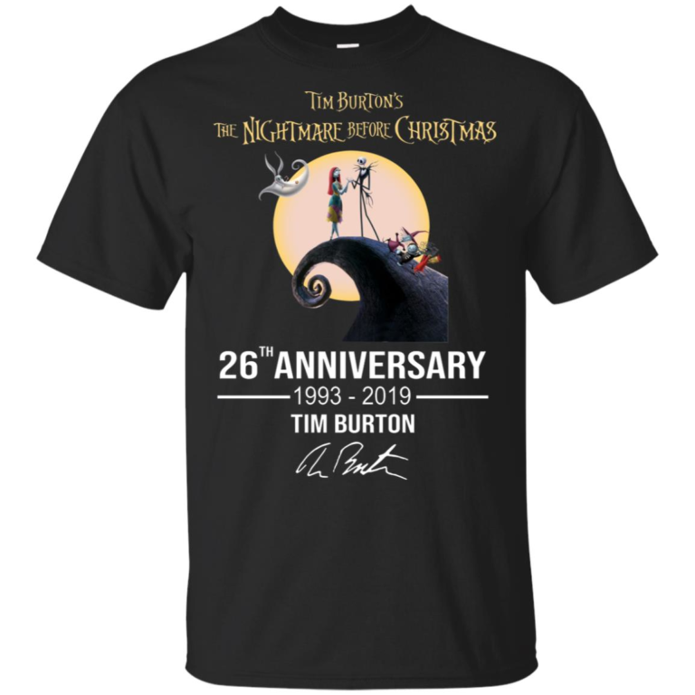 Tim Burton’s The Nightmare Before Christmas 26th anniversary hoodie, t shirt
