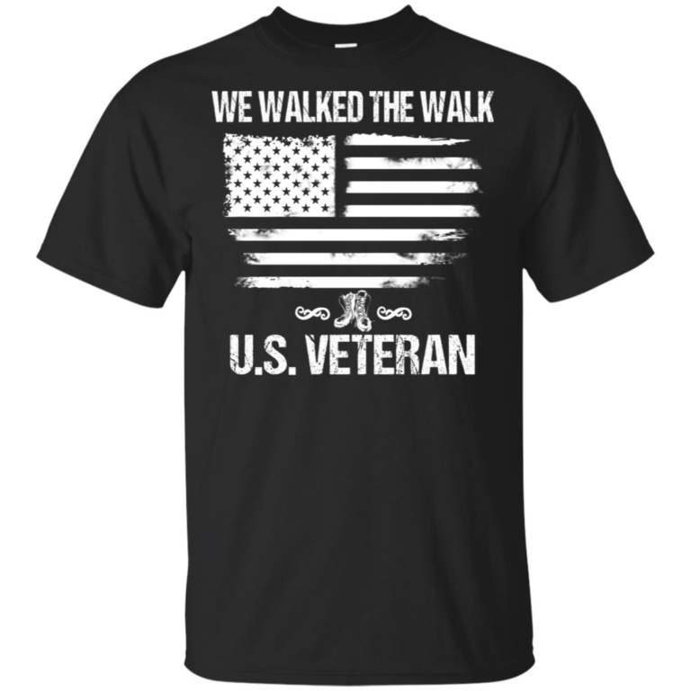 I walked the walk US Veteran vneck, t shirt