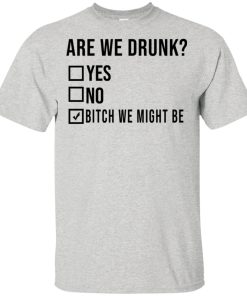 Are we drunk Bitch we might be hoodie, t shirt Are we drunk Bitch we might be hoodie, t shirt