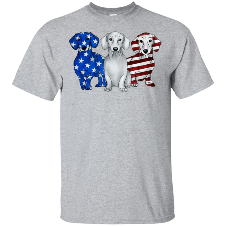 Independence day 4th of July Dachshund American flag hoodie, t shirt