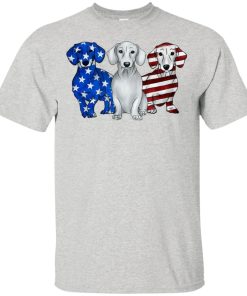 Independence day 4th of July Dachshund American flag hoodie, t shirt
