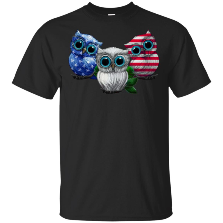 Independence day 4th of July Owl America flag hoodie, t shirt