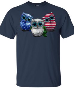 Independence day 4th of July Owl America flag hoodie, t shirt