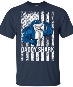 Daddy shark American flag hoodie, t shirt