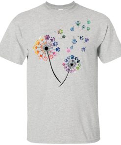 Dog paw flower fly hoodie, t shirt