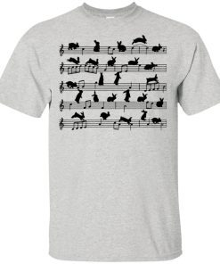 Rabbit music sheet hoodie, t shirt