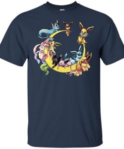 Pokemon eevee evolution moon hoodie, t shirt
