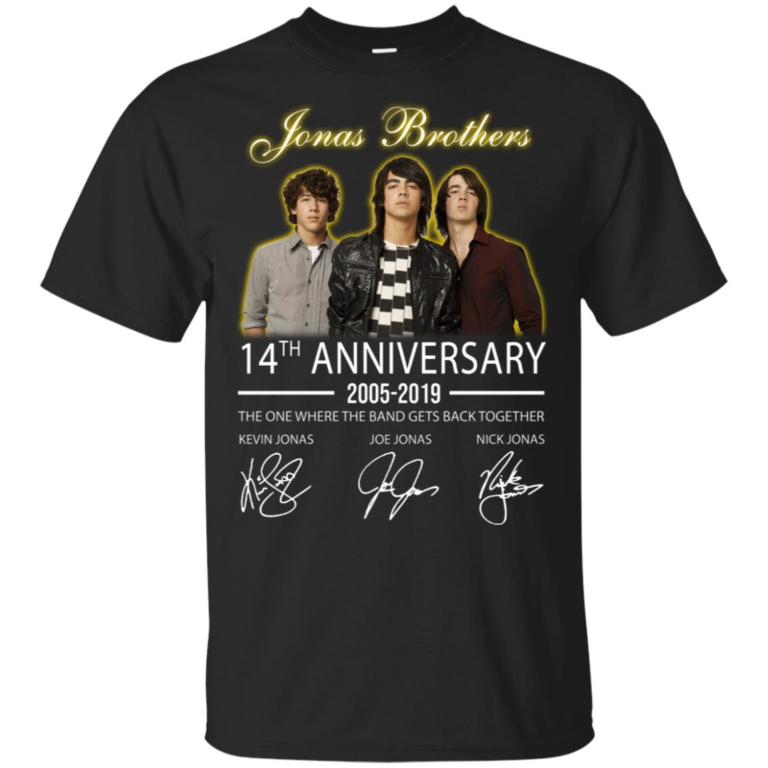Jonas Brothers 14th anniversary 2005-2019 hoodie, t shirt