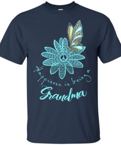 Flower butterfly happiness is being a grandma hoodie, t shirt Flower butterfly happiness is being a grandma hoodie, t shirt