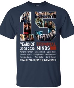 15 years of Criminal Minds Thank you for the memories hoodie, t shirt 15 years of Criminal Minds Thank you for the memories hoodie, t shirt