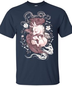 Dragon hug Unicorn hoodie, t shirt