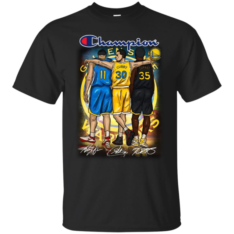 Champion Steph Curry #30 Durant #35 Thompson #11 Golden State Warriors NBA Shirt