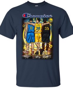 Champion Steph Curry #30 Durant #35 Thompson #11 Golden State Warriors NBA Shirt Champion Steph Curry #30 Durant #35 Thompson #11 Golden State Warriors NBA Shirt