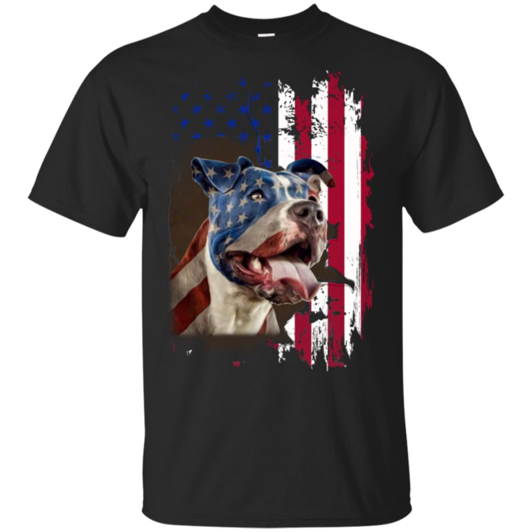 4th July Independence day Pitbull American flag hoodie, t shirt