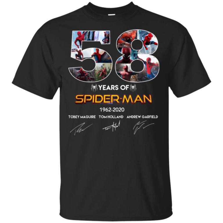 58 year of Spider man 1962 2020 hoodie, t shirt