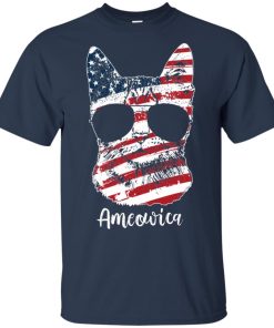 4th July Independence day Meowica American flag hoodie, t shirt