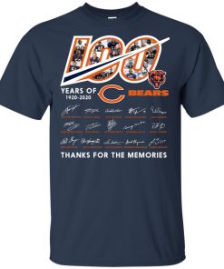 100 years of Chicago Bears 1920-2020 Thanks for the memories shirt 100 years of Chicago Bears 1920-2020 Thanks for the memories shirt