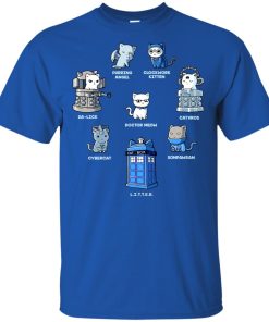 Doctor Who cats play roles hoodie, ls, t shirt