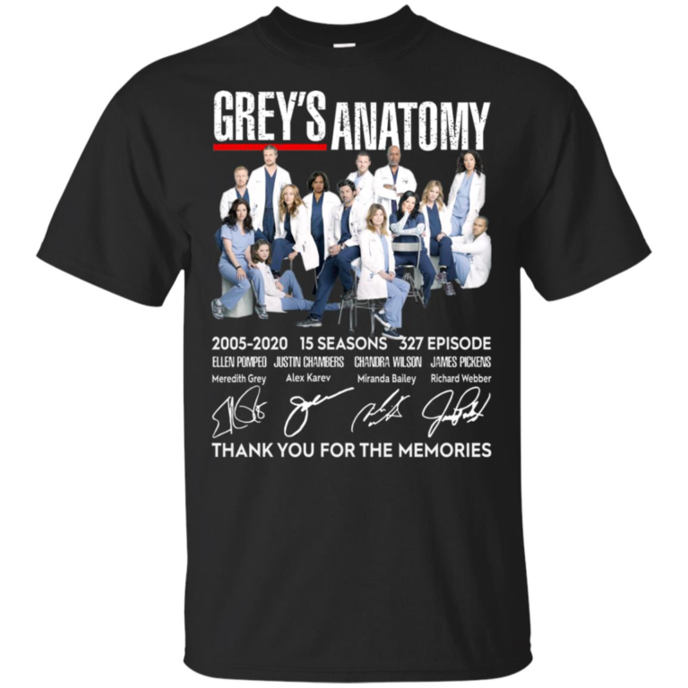 Greys Anatomy Thank You For The Memories Shirt