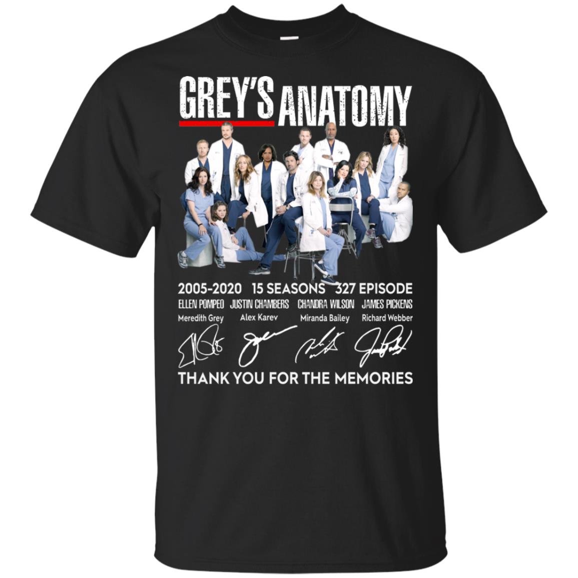 Greys Anatomy Thank You For The Memories Shirt - RobinPlaceFabrics