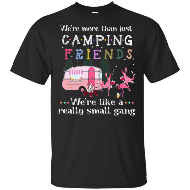 Flamingo We’re more than just camping friends we’re like a really small gang shirt