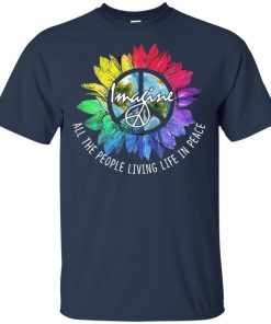 LGBT Sunflower – Imagine all the people living life in peace shirt LGBT Sunflower – Imagine all the people living life in peace shirt