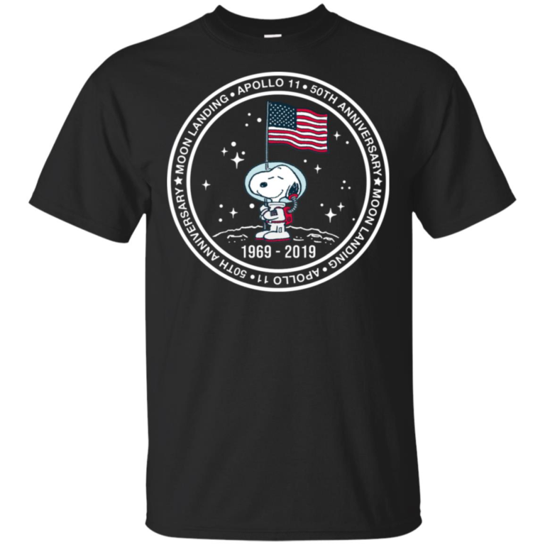 Snoopy In Space Apollo 11 50th Anniversary Moon Landing Shirt