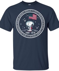 Snoopy In Space Apollo 11 50th Anniversary Moon Landing Shirt