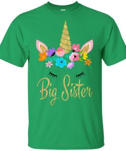 Kids unicorn big sister hoodie, t shirt