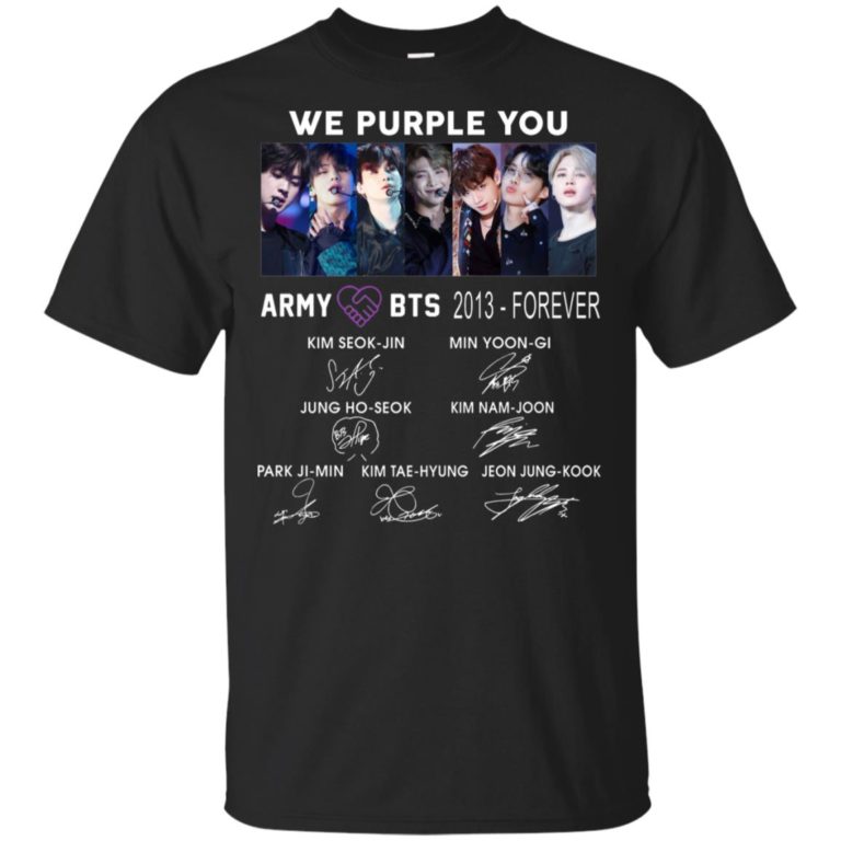 BTS We purple you – Army BTS 2013 forever hoodie, ls, t shirt