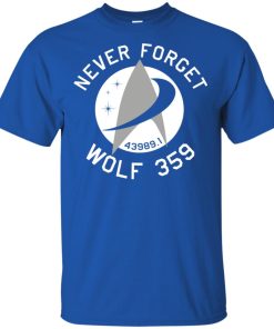 Star Trek Never forget 43989 Wolf 359 shirt