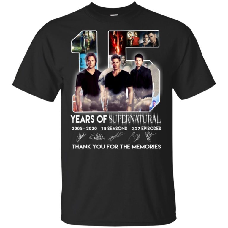 15 years of Supernatural 2005 2020 hoodie, ls, t shirt