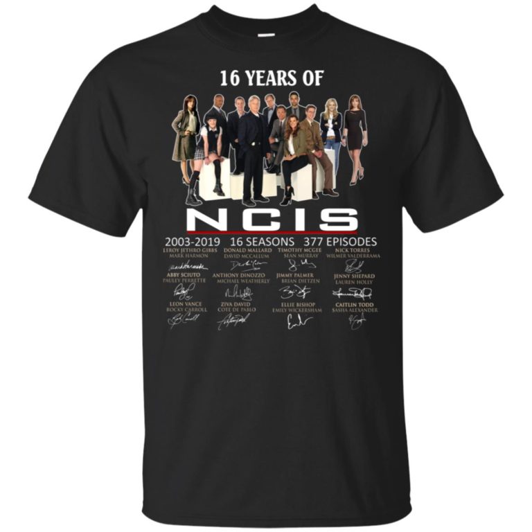 16 years of NCIS 2003-2019 hoodie, ls, t shirt