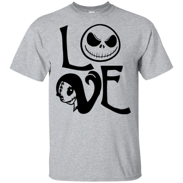 Nightmare Before Christmas Jack and Sally Love Shirt