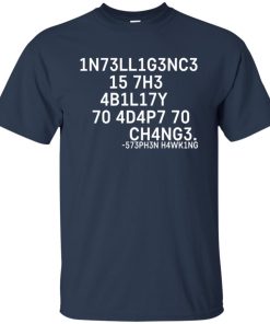 Intelligence is the ability to adapt to change Slim fit shirt Intelligence is the ability to adapt to change Slim fit shirt