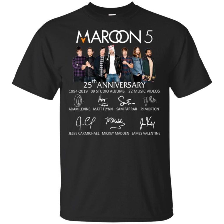 Maroon 5 15th anniversary hoodie, ls, t shirt