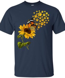 Sunflower butterfly dog paw hoodie, ls, t shirt Sunflower butterfly dog paw hoodie, ls, t shirt