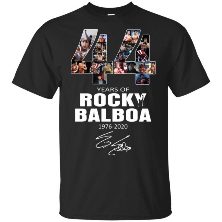 44 years of Rocky Balboa 1976-2020 hoodie, ls, t shirt