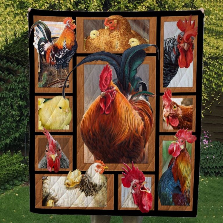 3D Chicken Quilt Blanket