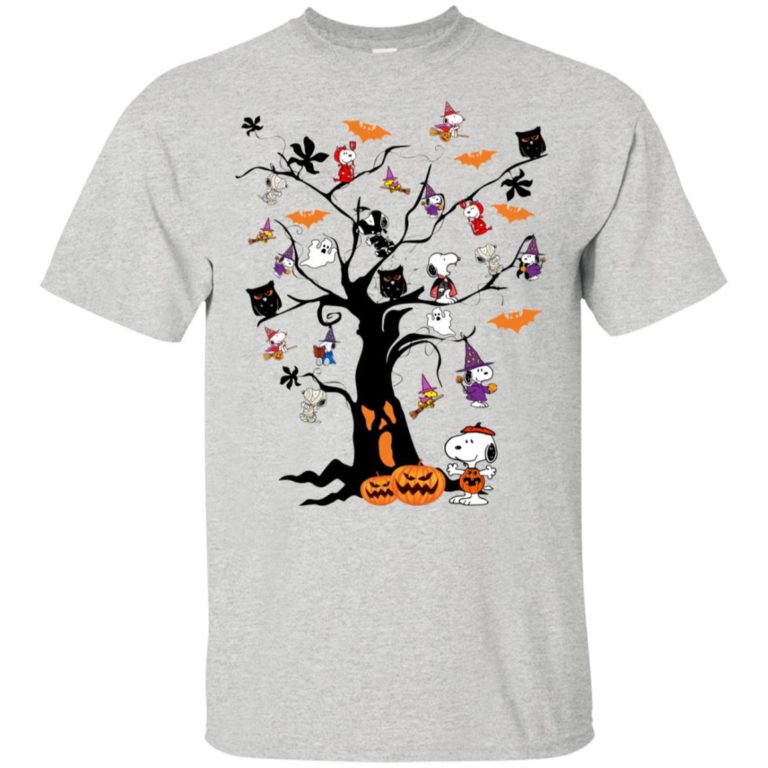 Halloween tree pumpkin Snoopy hoodie, sweatshirt, t shirt