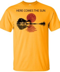 Sunset Guitar Here comes the sun hoodie, ls, t shirt