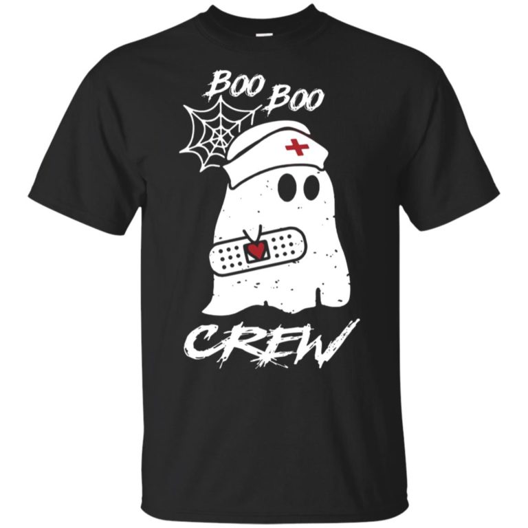 Ghost nurse boo boo crew hoodie, ls, t shirt