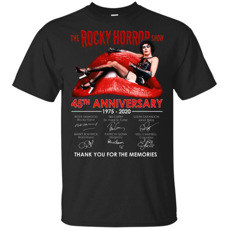 The Rocky Horror Picture Show 45th Anniversary 1975-2020 signature shirt