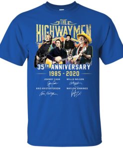 The Highwaymen 35th anniversary 1985-2020 signatures hoodie, ls, t shirt