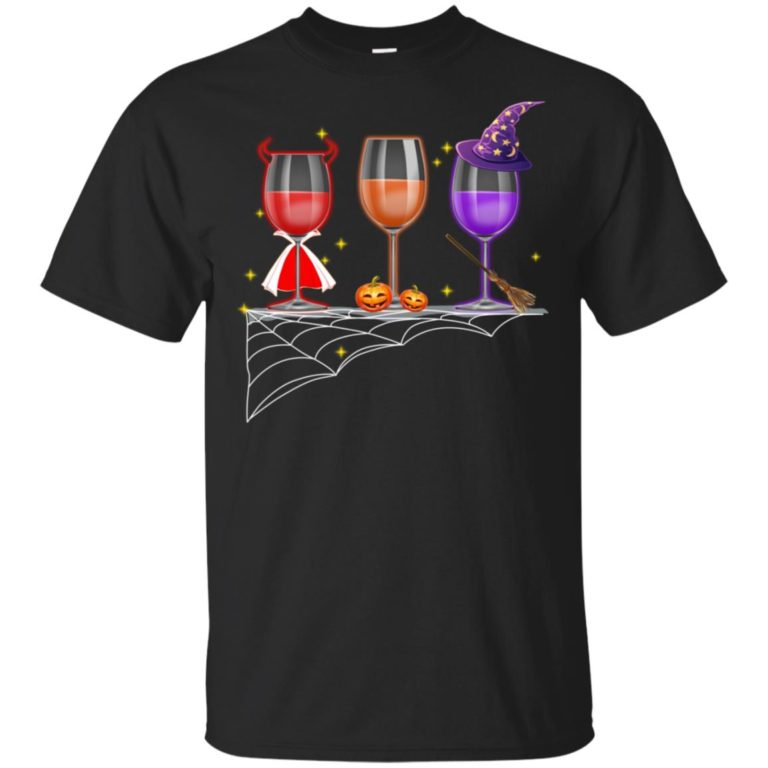Halloween – Wine gown pumpkin witch hat hoodie, ls, t shirt